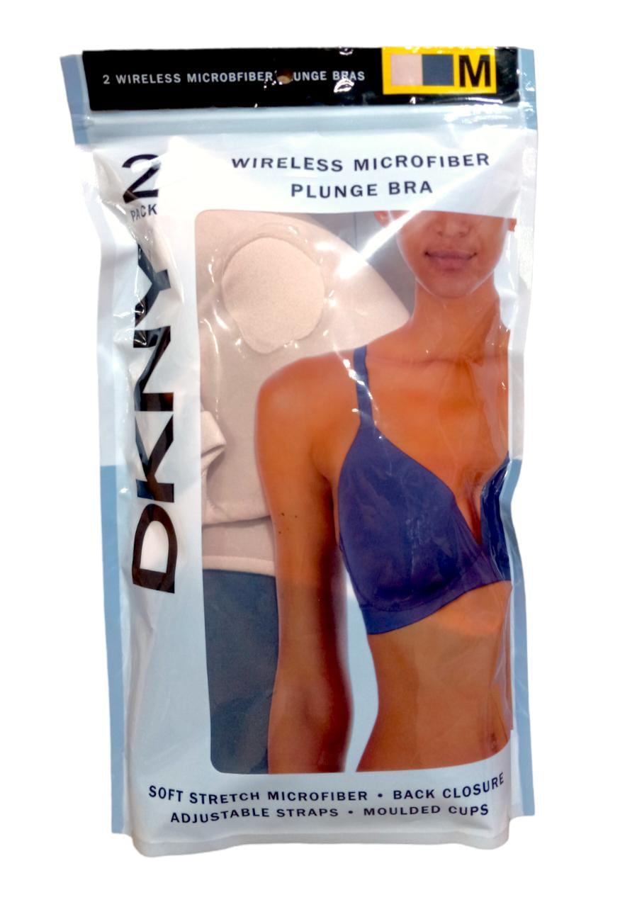  DKNY Brasier sin costuras para mujer, paquete de 2