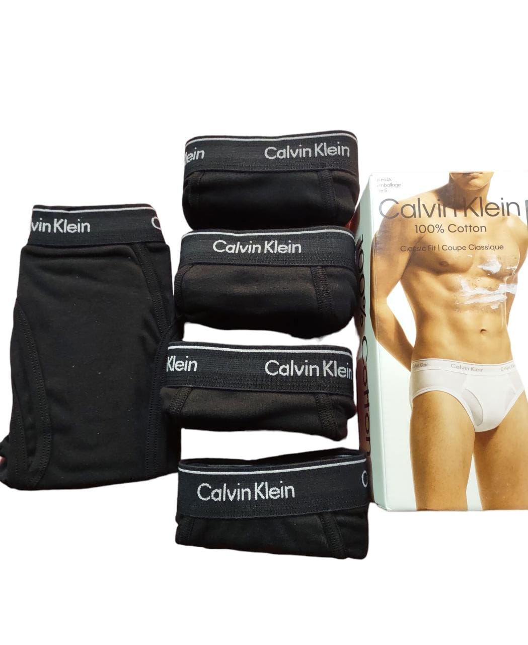 Calvin Klein - Paquete de 5 calzoncillos clásicos de algodón para hombres