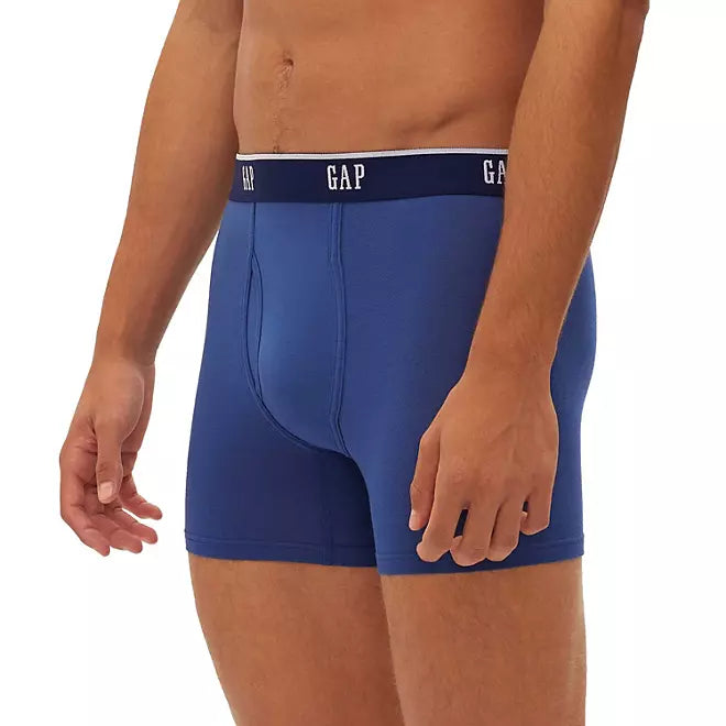 Gap Calzoncillos tipo bóxer ultrasuaves para hombre, paquete de 4