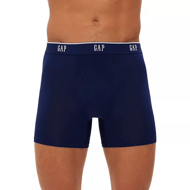 Gap Calzoncillos tipo bóxer ultrasuaves para hombre, paquete de 4