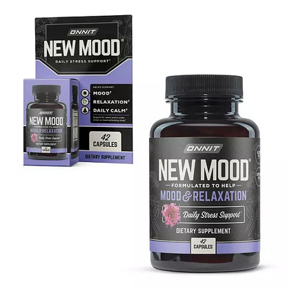 ONNIT New MOOD - Mood & Relaxation 42 Capsulas , ayuda a mantener el buen estado de animo y relajacion .