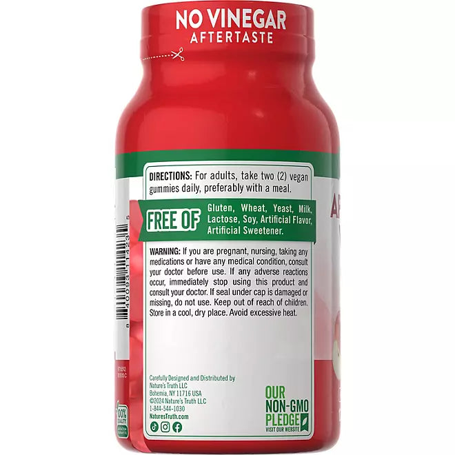 Nature's Truth Apple Cider Vinegar 400mg 120 GOMITAS