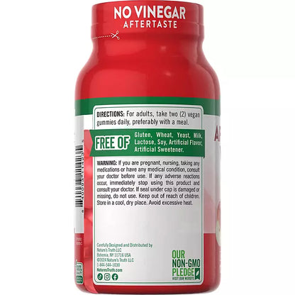 Nature's Truth Apple Cider Vinegar 400mg 120 GOMITAS