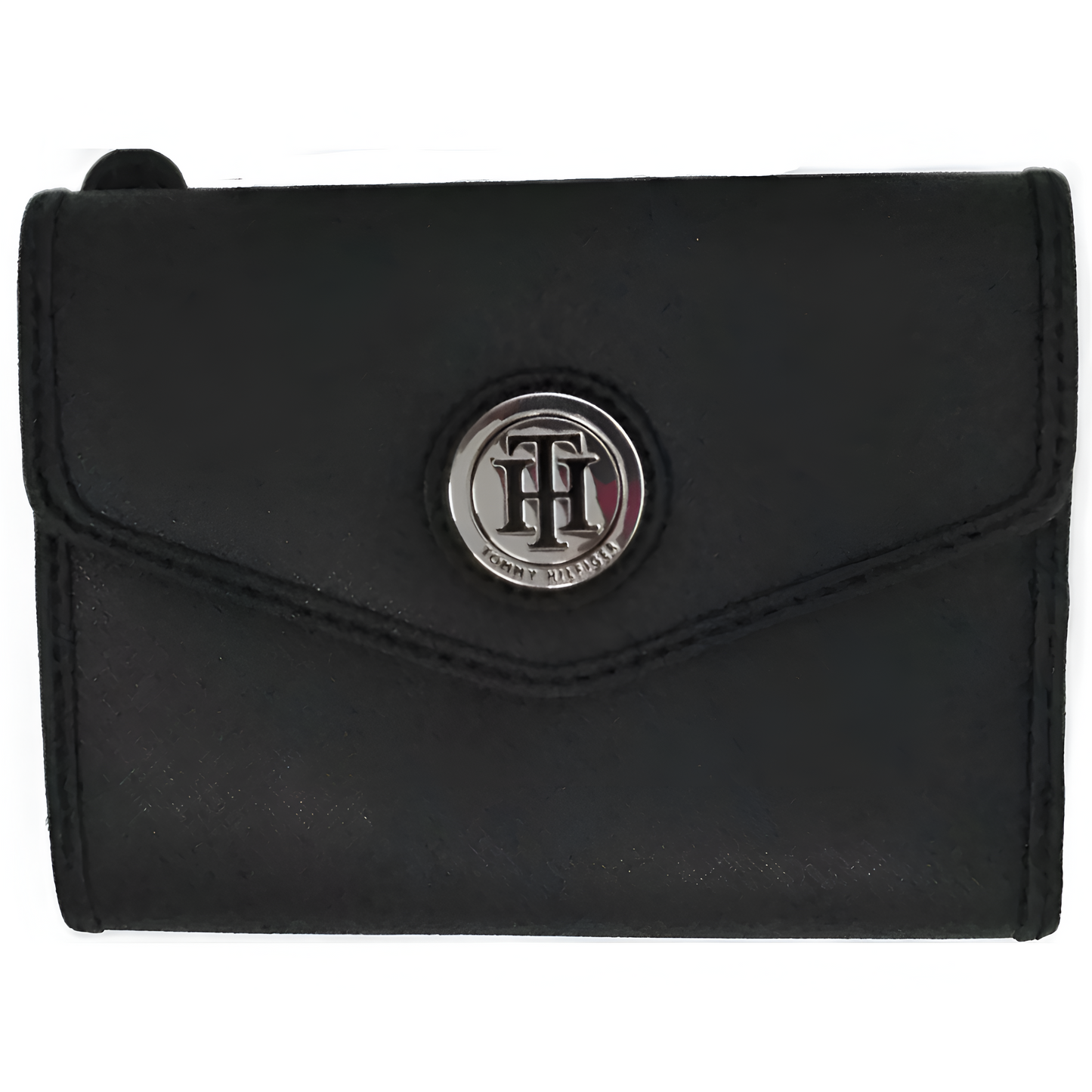 Billetera Tommy Hilfiger para mujer color negro