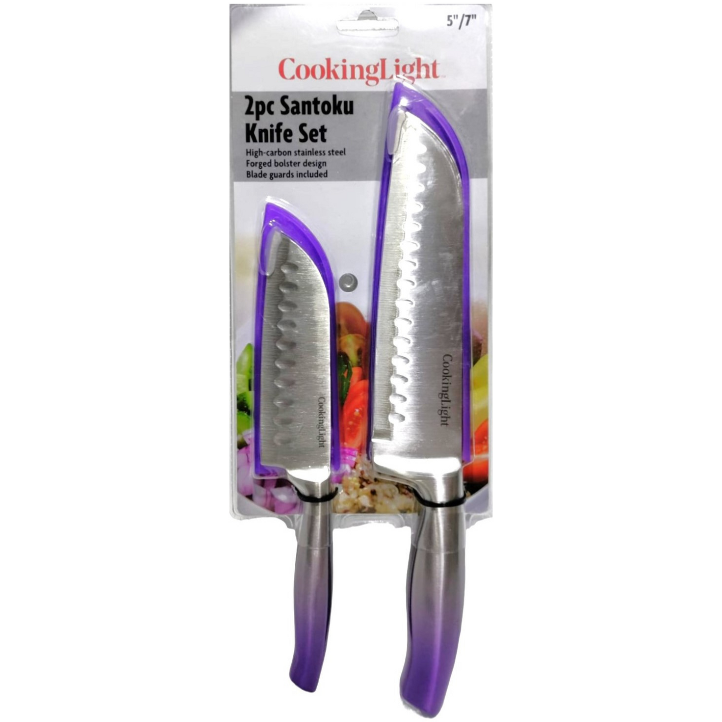 Cuchillos COOKING LIGHT set 2 cuchillos Santoku 5" y 7"