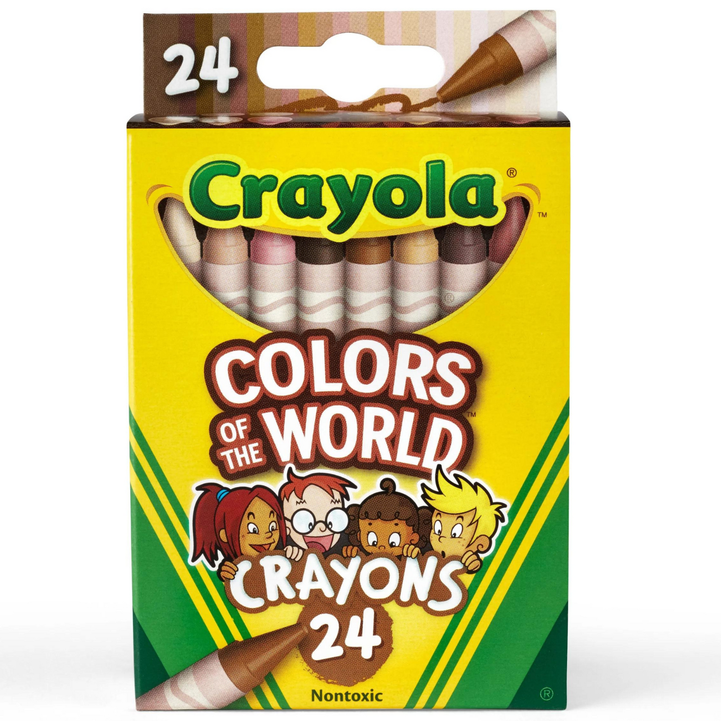 Crayola- Colors of the World 24 crayones, no tóxicos