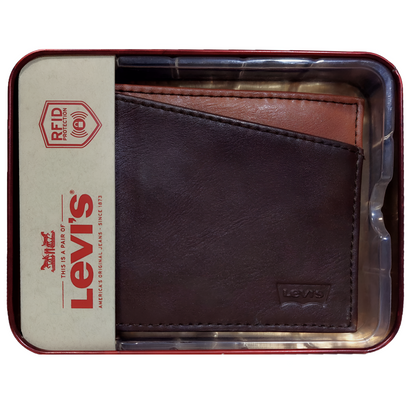 BILLETERA LEVIS MARRON OSCURO