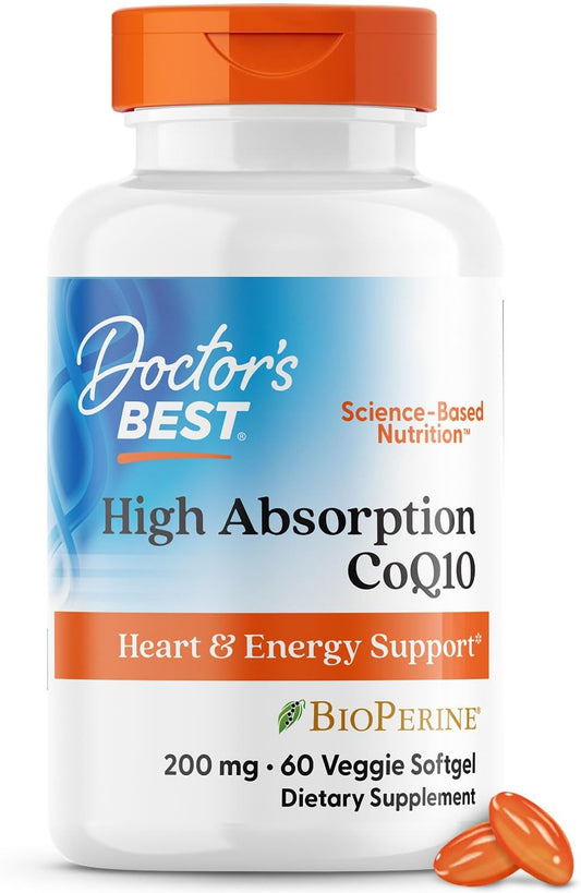 CoQ10 con Bioperine 200mg , 60 capsulas - Doctor best