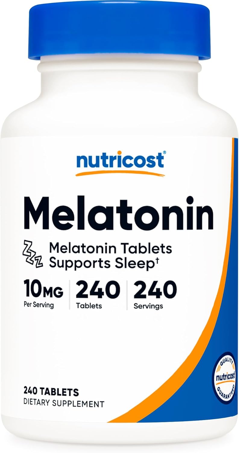 Melatonina 10 mg   Nutricost 240 Tabletas