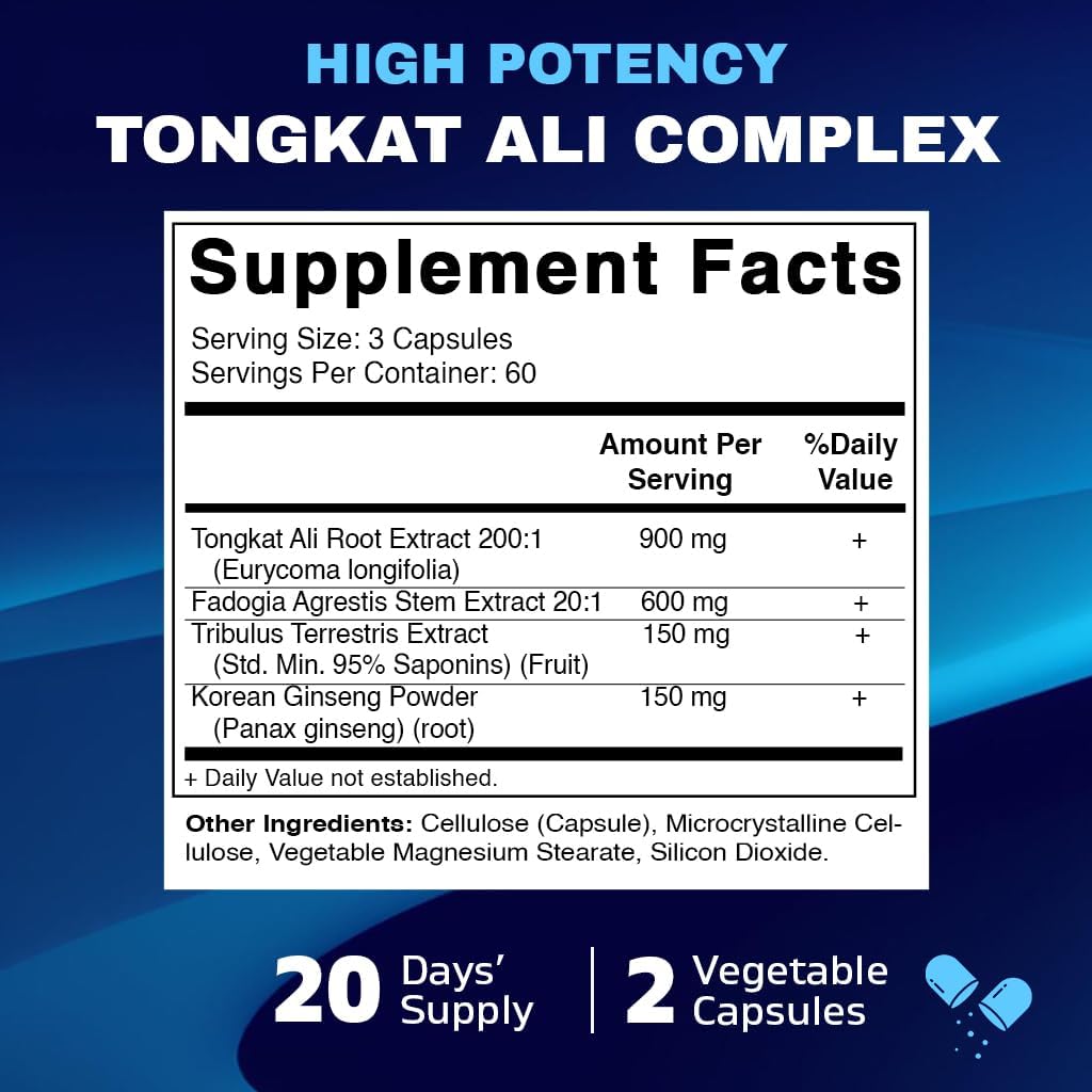 Vitamatic Tongkat Ali Complex 180 capsulas