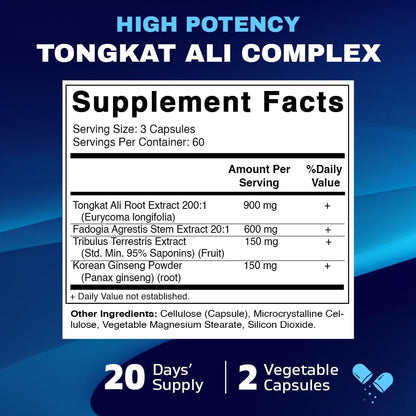 Vitamatic Tongkat Ali Complex 180 capsulas