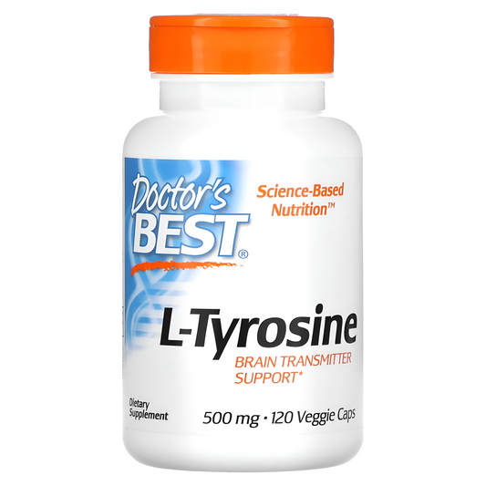 Doctor's Best Best L-Tyrosine, 500 mg, 120 Capsulas veg.