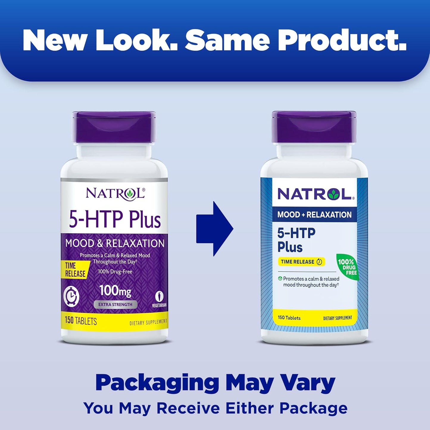 5 HTP Natrol 150 Tabletas 100mg.