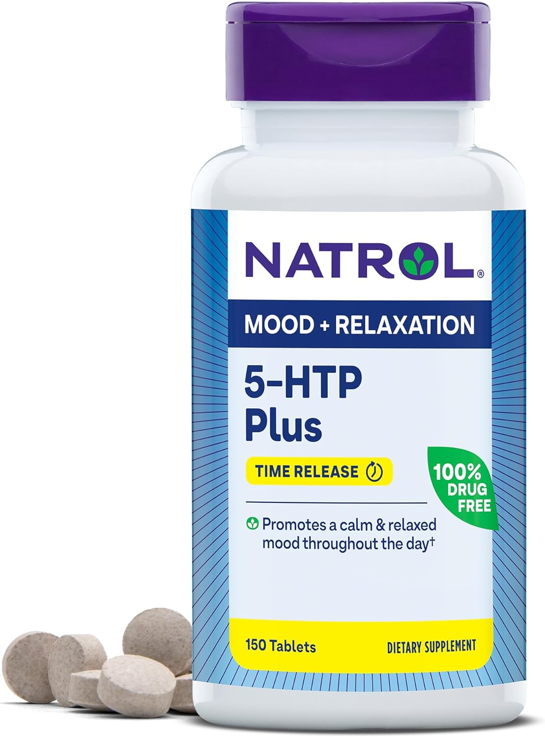 5 HTP Natrol 150 Tabletas 100mg.