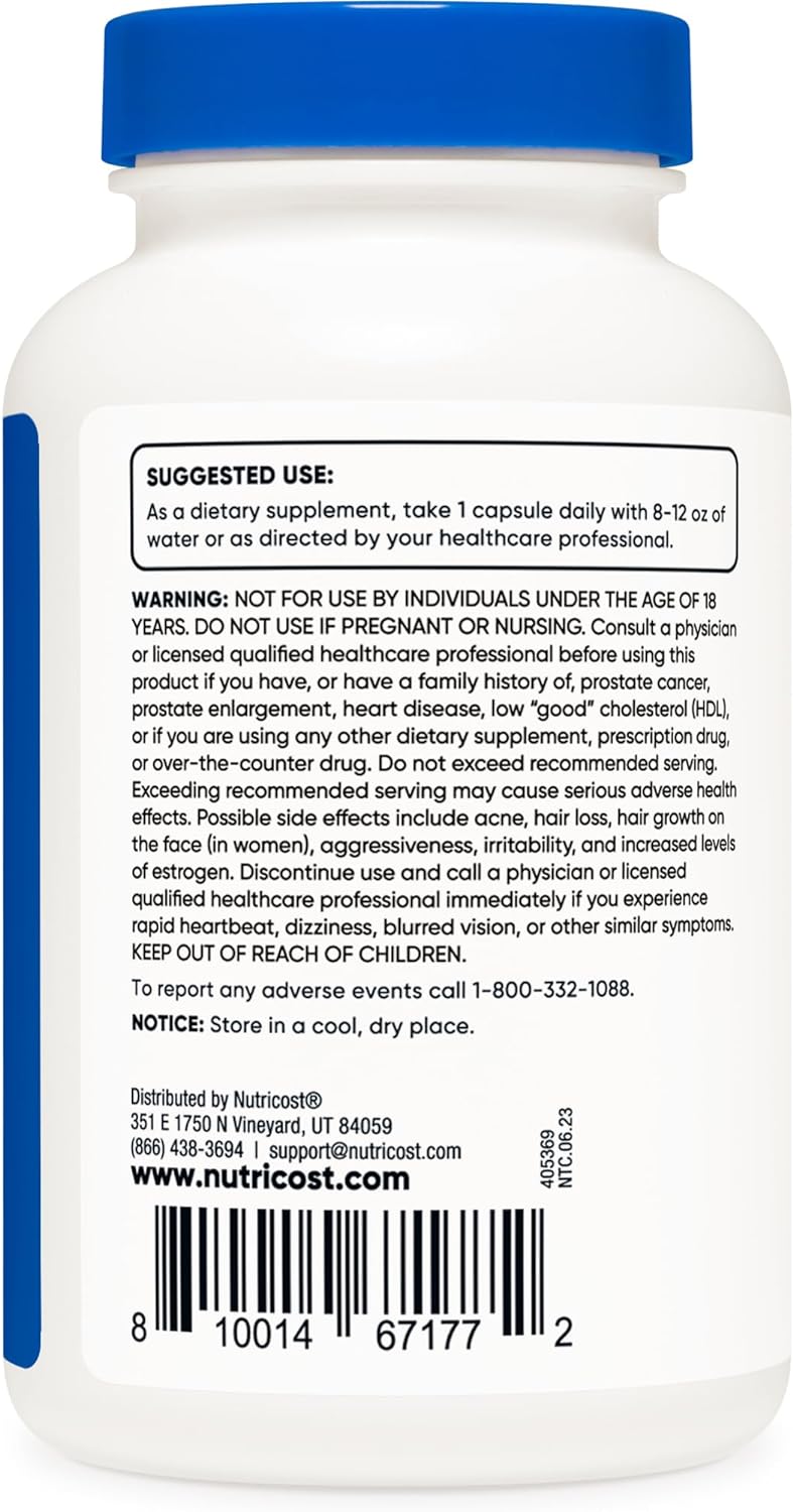 Nutricost DHEA 100 mg, 240 cápsulas