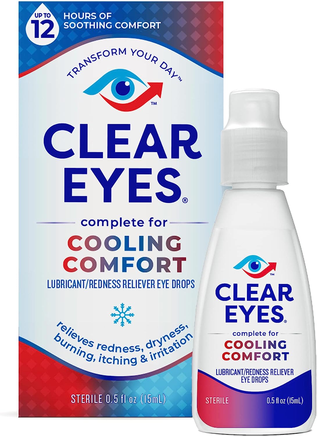 Clear Eyes Refrescante Confort Alivio para los Ojos 15ml.