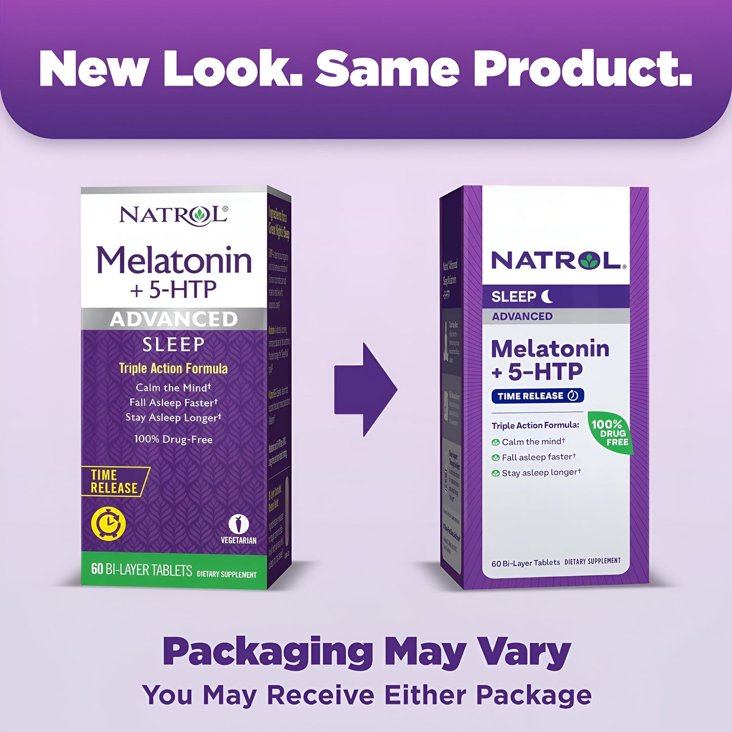 Melatonina + 5 HTP Advanced sleep 60 tabletas - Natrol