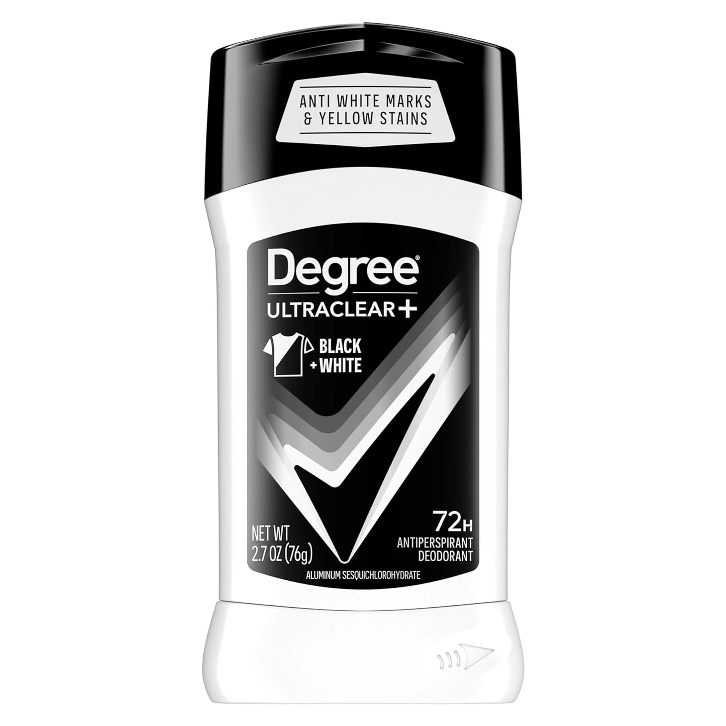 Desodorante antitranspirante Degree Men UltraClear+, negro y blanco Blanco, 76gr