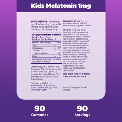 Kids Melatonin Gummies - Natrol - Gomitas