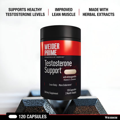 Suplemento Weider Prime saludable de testosterona para hombres