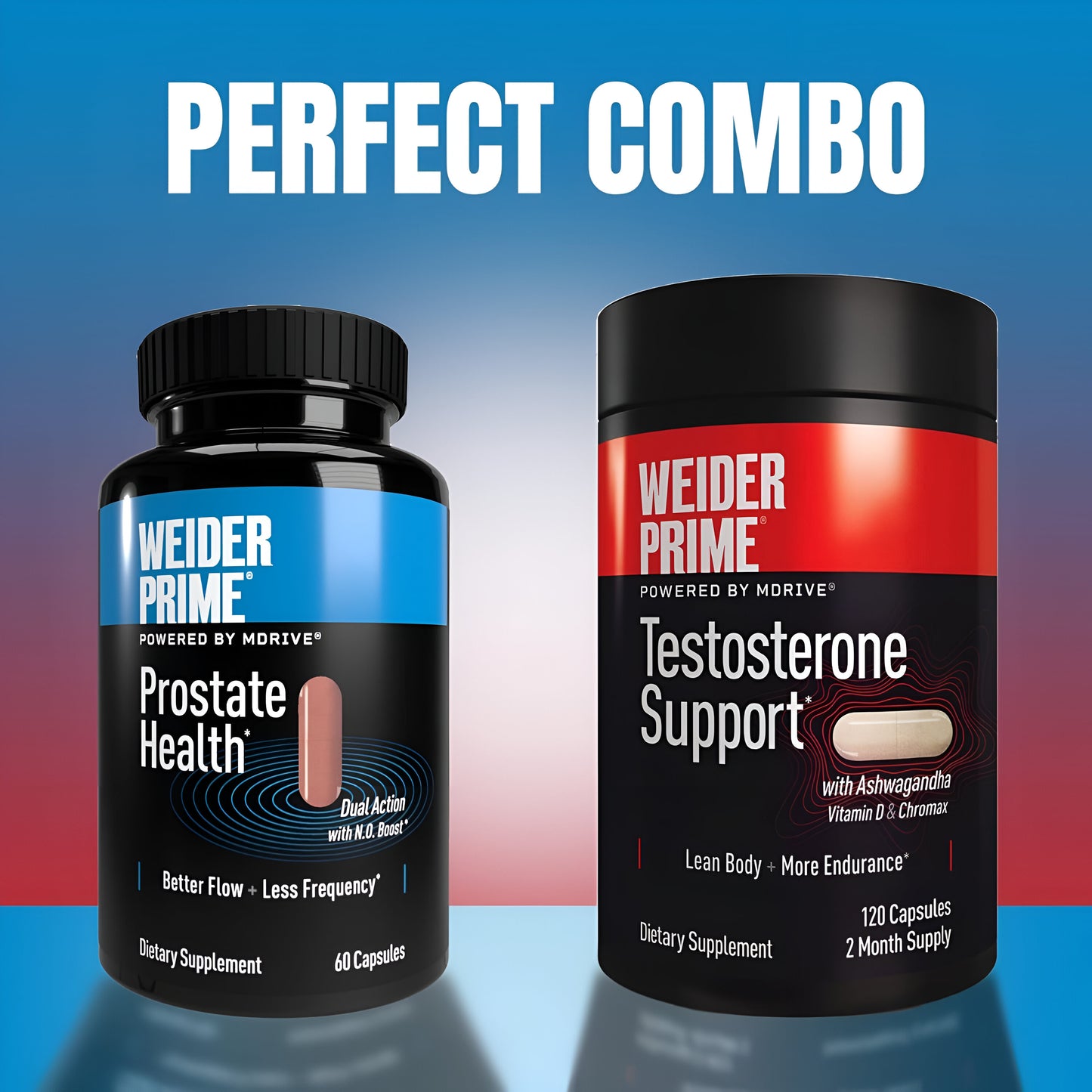 Suplemento Weider Prime saludable de testosterona para hombres