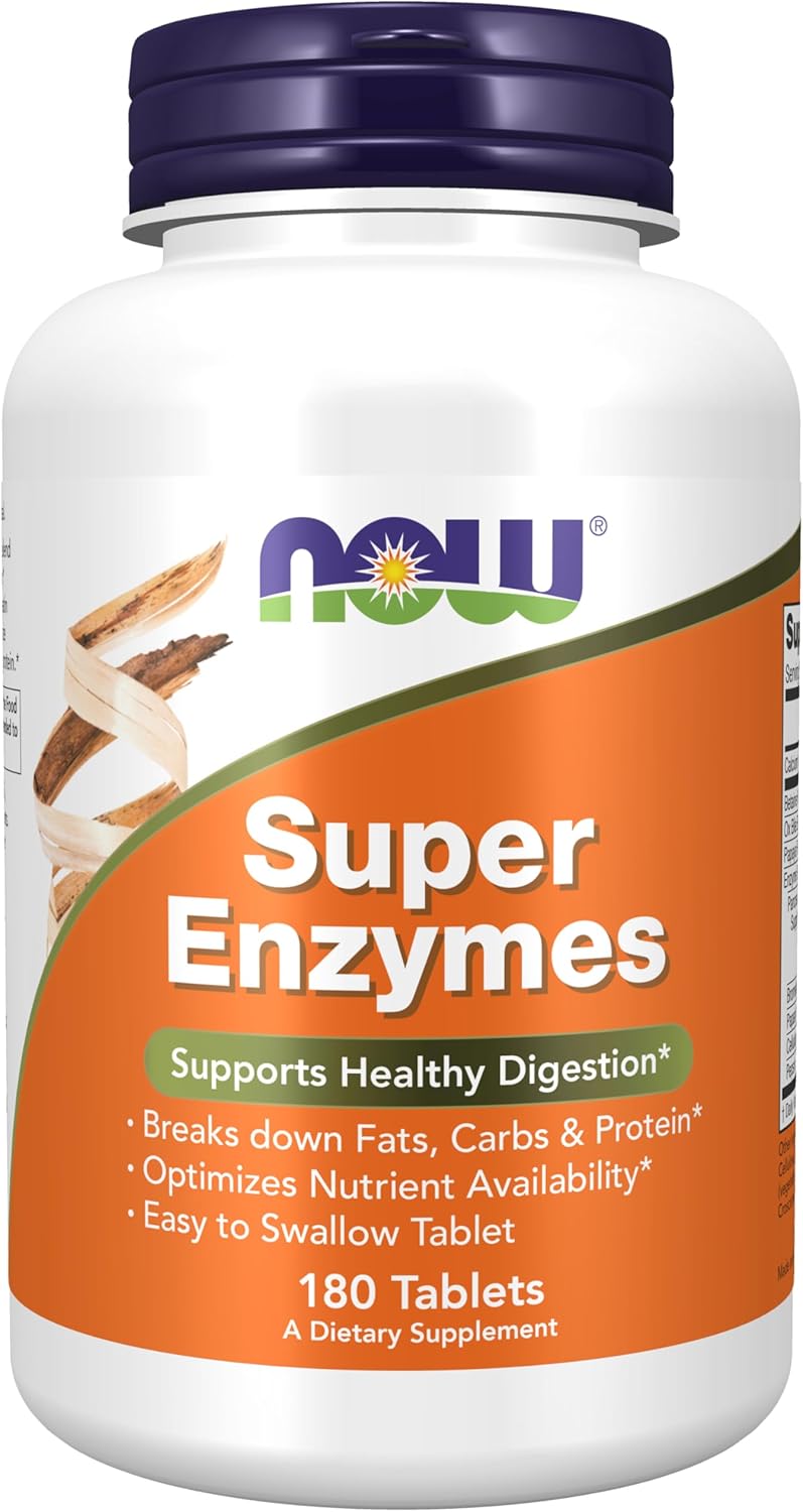 NOW Super Enzymes 180 tabletas