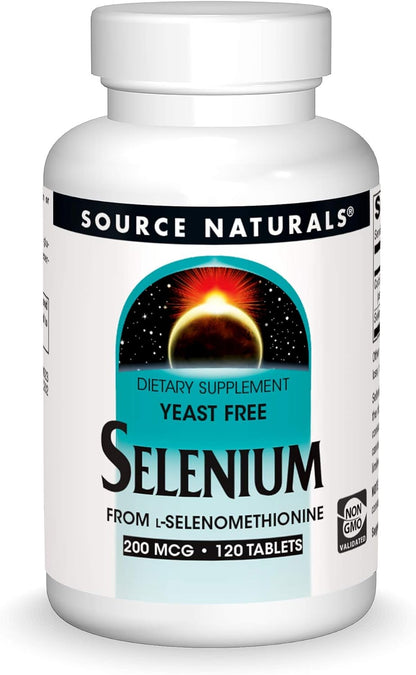 Source Naturals Selenio,  200 mcg from L-Selenomethionine - 120 Tabletas