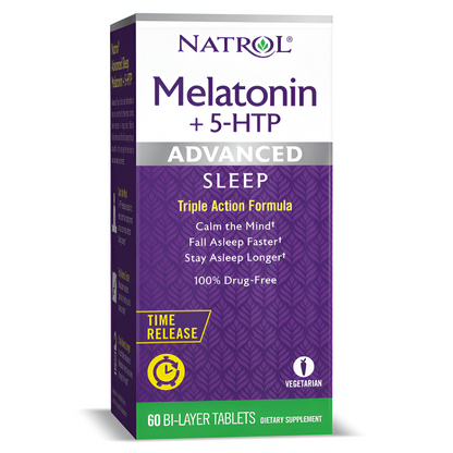 Melatonina + 5 HTP Advanced sleep 60 tabletas - Natrol