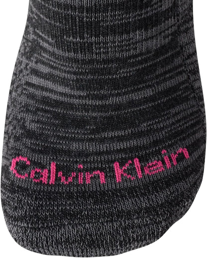 Calvin Klein Calcetines deportivos para mujer, calcetines acolchados invisibles PACK 6