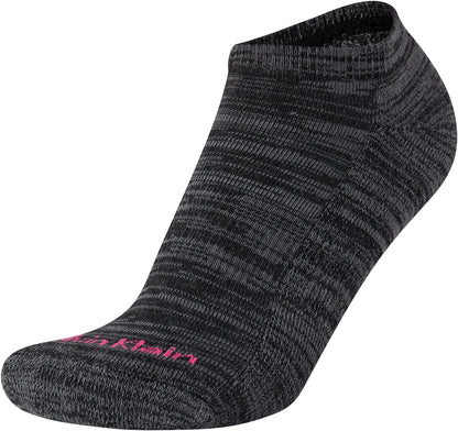 Calvin Klein Calcetines deportivos para mujer, calcetines acolchados invisibles PACK 6