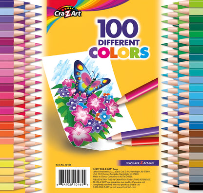 Cra-Z-Art 100 lápices de colores - incluyen metálicos, neones, pasteles y más