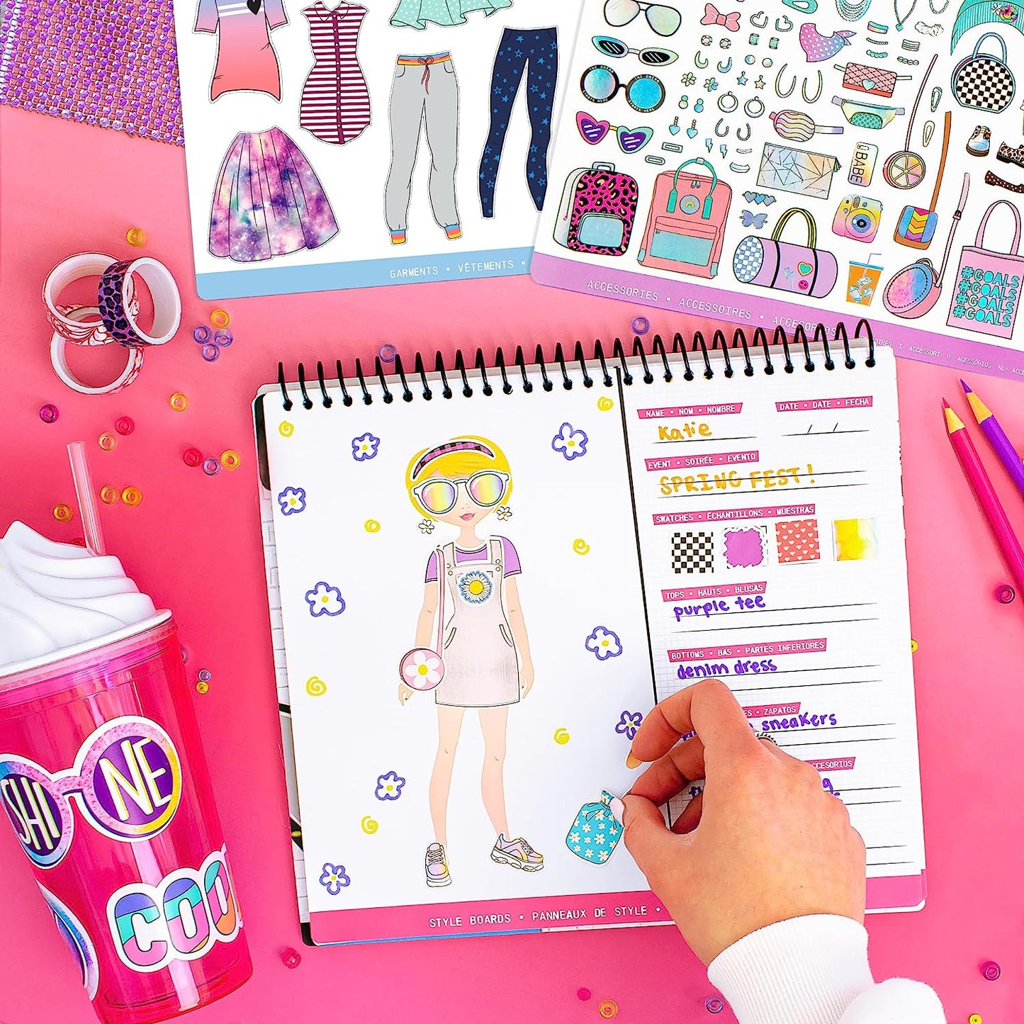 Fashion Angels Sticker Stylist 12544, libro de actividades con pegatinas 700+ stickers