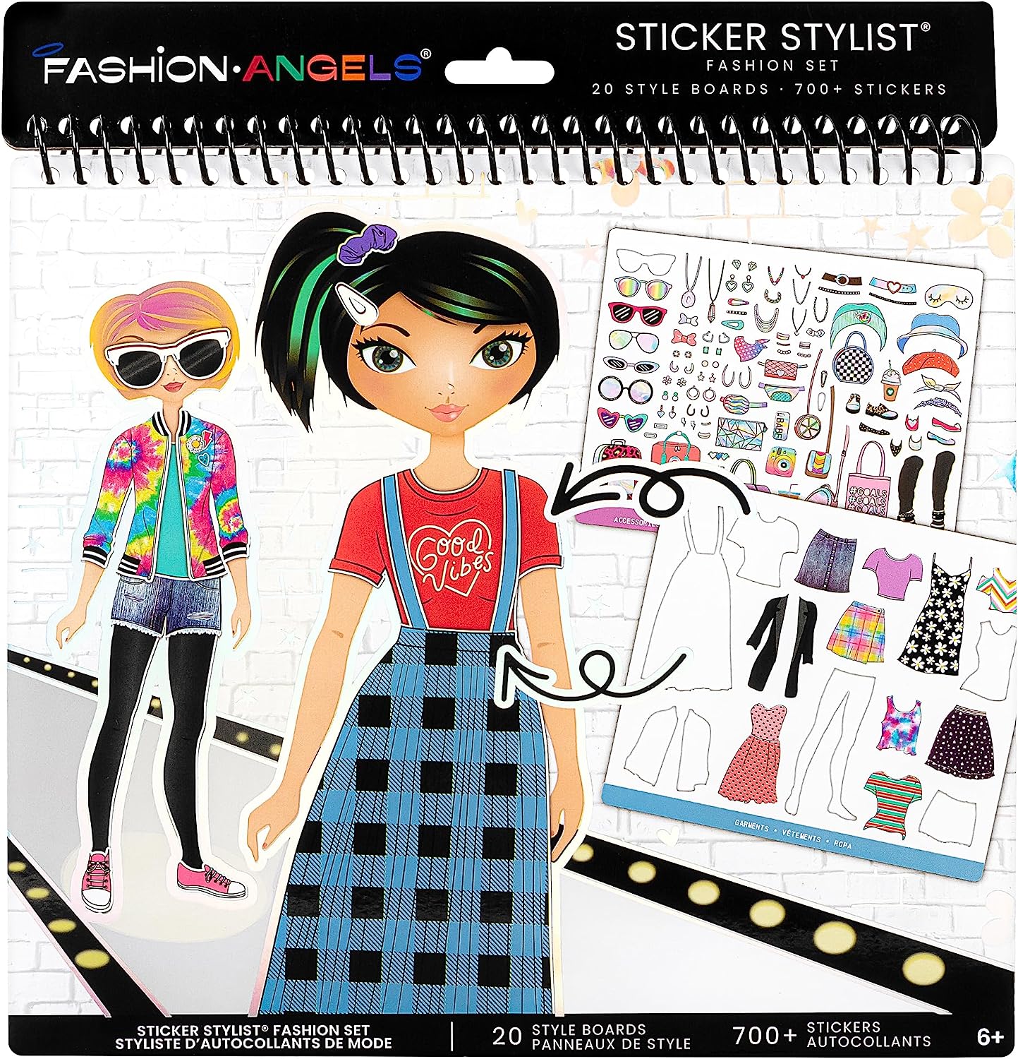 Fashion Angels Sticker Stylist 12544, libro de actividades con pegatinas 700+ stickers