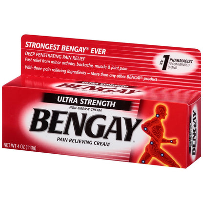 BENGAY Crema para aliviar el dolor, ultra fuerte 113gr