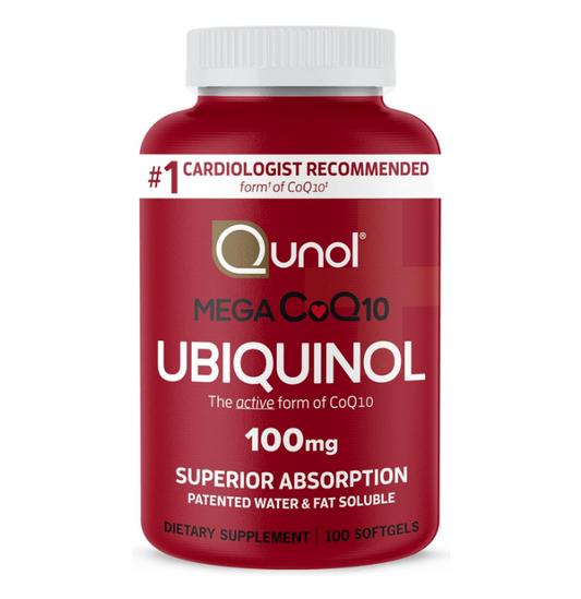 Qunol Mega CoQ10 Ubiquinol 100 mg., 120 Capsulas de Gel