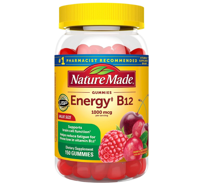 Energy B12 1000mcg , 150 gomitas - Nature Made