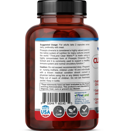 Clear Matrix 28,000mg Fineland , 60 capsulas