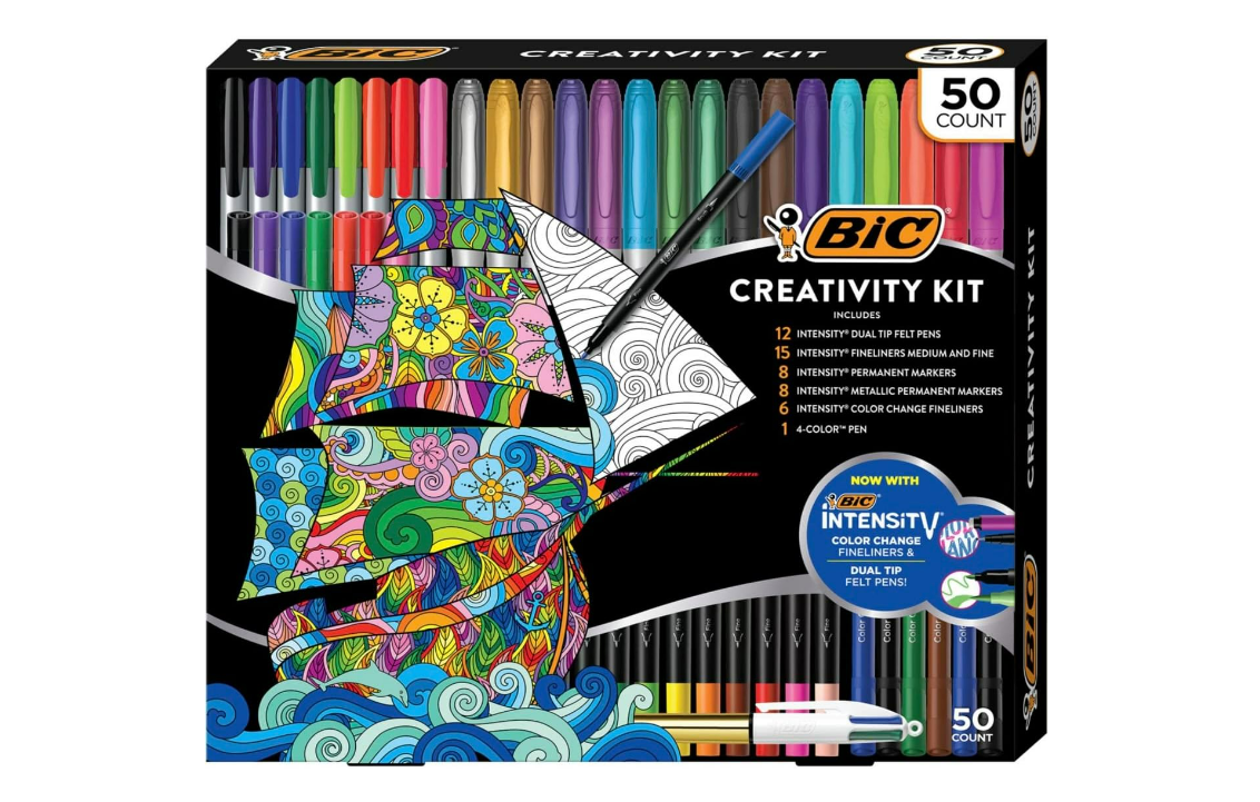 BIC Creativity Kit - 50 bolígrafos de doble punta intensidad