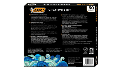 BIC Creativity Kit - 50 bolígrafos de doble punta intensidad