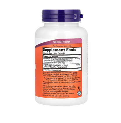 Now Resveratrol 200mg , 120 capsulas