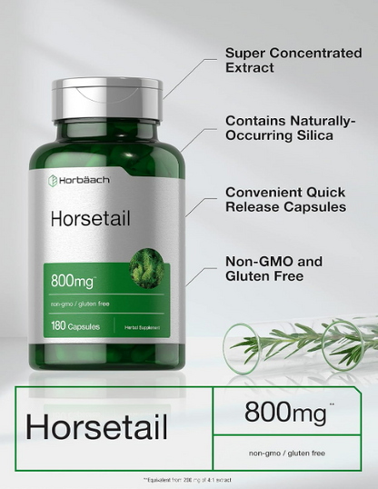 Horbäach , horsetail  de 800 mg | 180 unidades