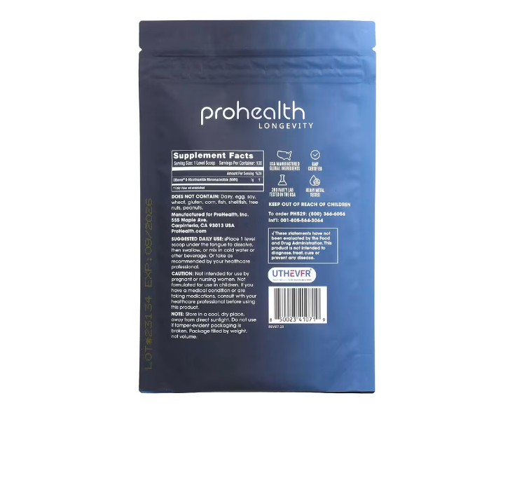 ProHealth Longevity, NMN Pro, Pure NMN Powder, 100 g