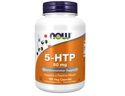 Now 5-HTP , 50 mg - 180 capsulas vegetarianas