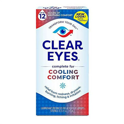 Clear Eyes Refrescante Confort Alivio para los Ojos 15ml.