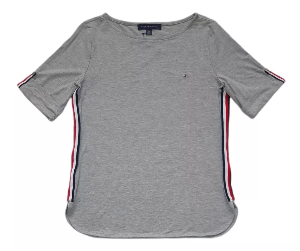 Polo Tommy Hilfiger para mujer, color Gris 4SG J11H0802