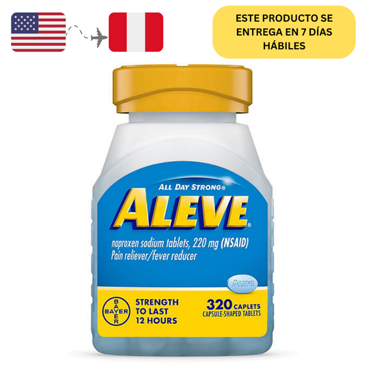 Aleve Pain Reliever NSAID 220 mg Naproxen Sodium 320 unidades
