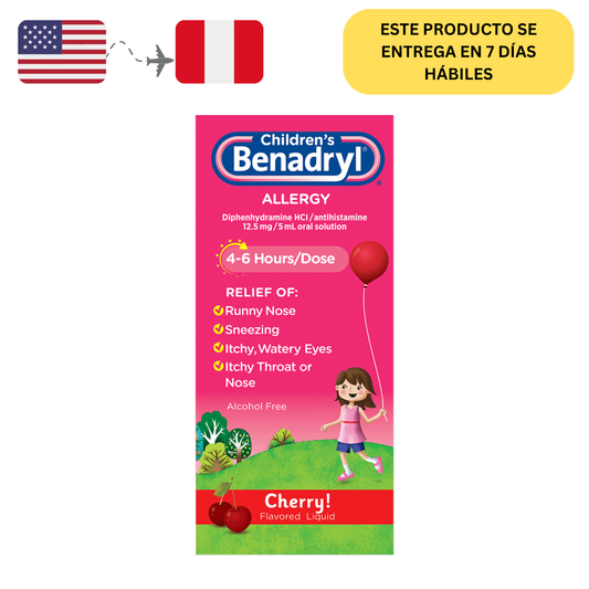 Children's BENADRYL® Allergy - Jarabe para el alivio de la alergia con difenhidramina CIH, niños