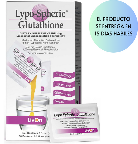 Glutatión lipoesférico 450 mg - 30 paquetes