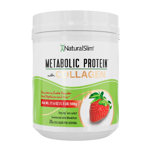 METABOLIC PROTEIN® COLLAGENO SABOR FRESA , 500gr.