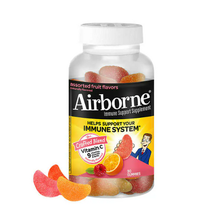 Airborne con 9 vitaminas y vitamina C  , 90 gomitas